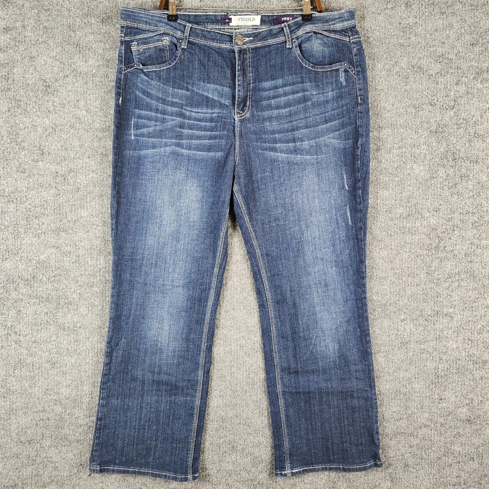 Vigold Bootcut Jeans Womens Size 23 Blue Denim Medium Wash Stretch